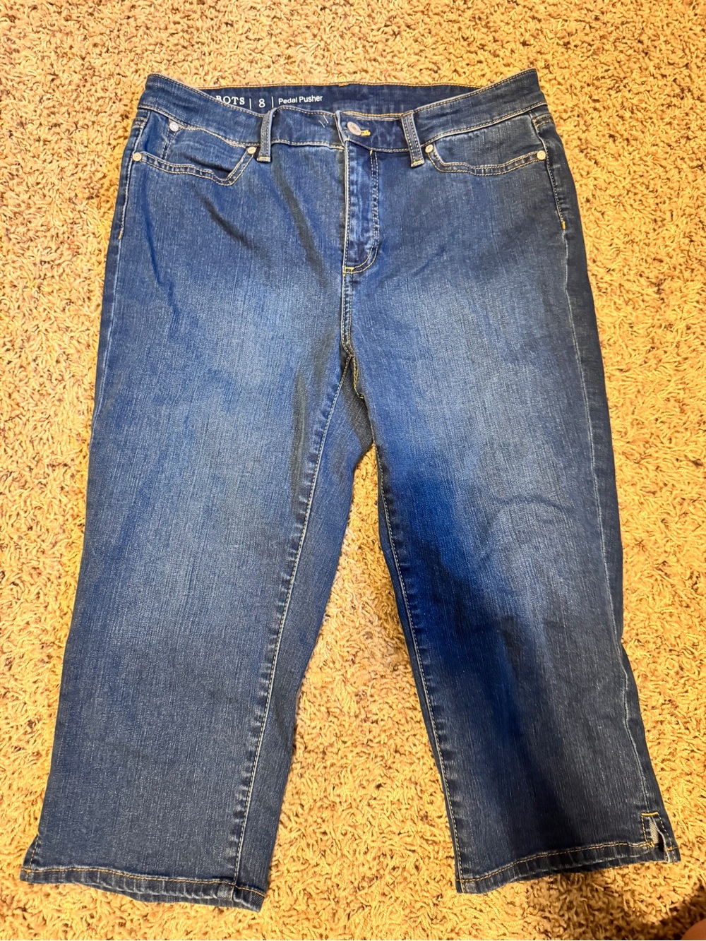 Talbots Blue Denim Pedal Pusher Shorts